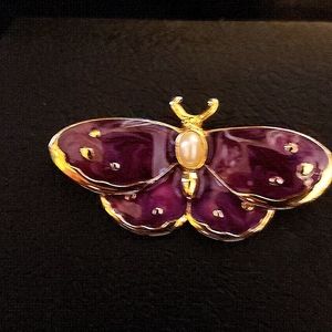 Enamel butterfly pin